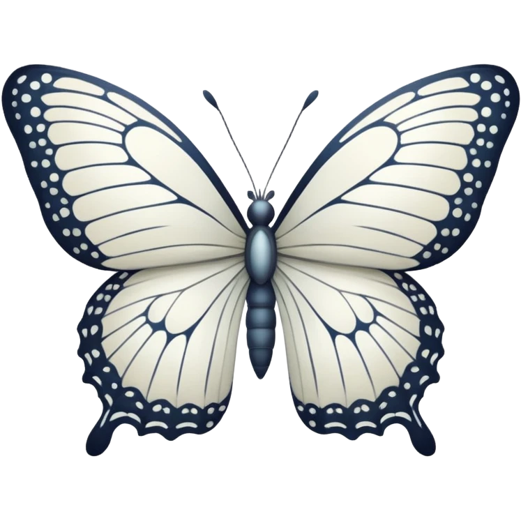 White butterfly emoji