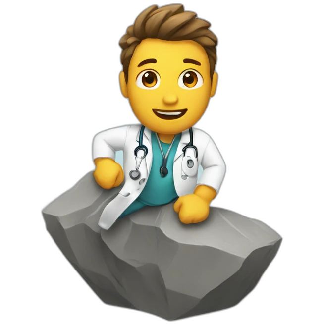 doctor bouldering emoji