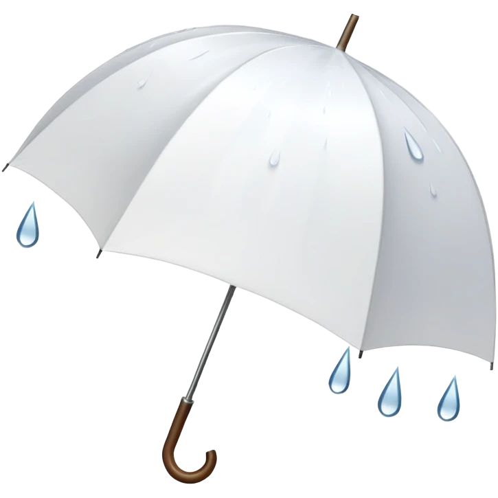 white umbrella rain emoji
