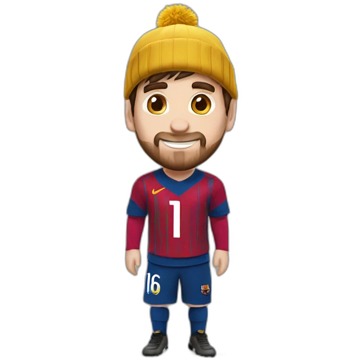 Messi con gorro de cumpleaños emoji