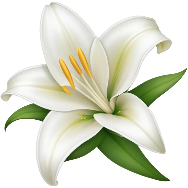 Easter lily flower emoji