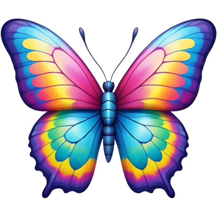 Tie dye butterfly  emoji