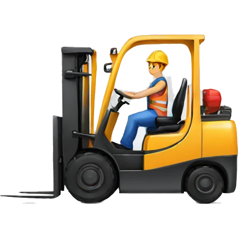 Forklift operator emoji