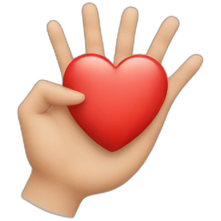 heart with fingers emoji
