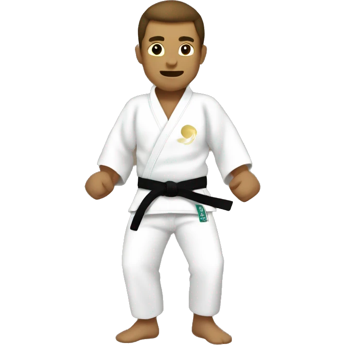 Man wins in judo emoji