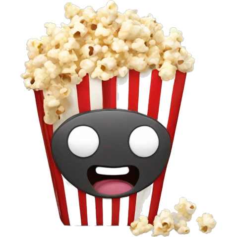 Popcorn with film icon emoji