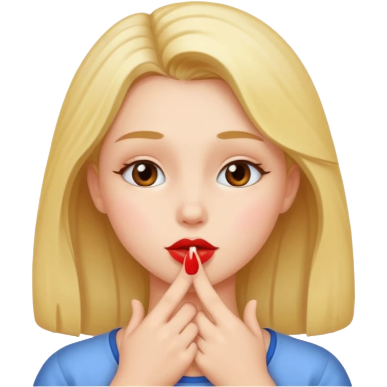 girl kiss emoji