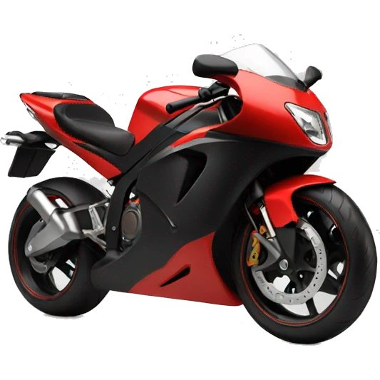 black and red sports motorcycle  emoji