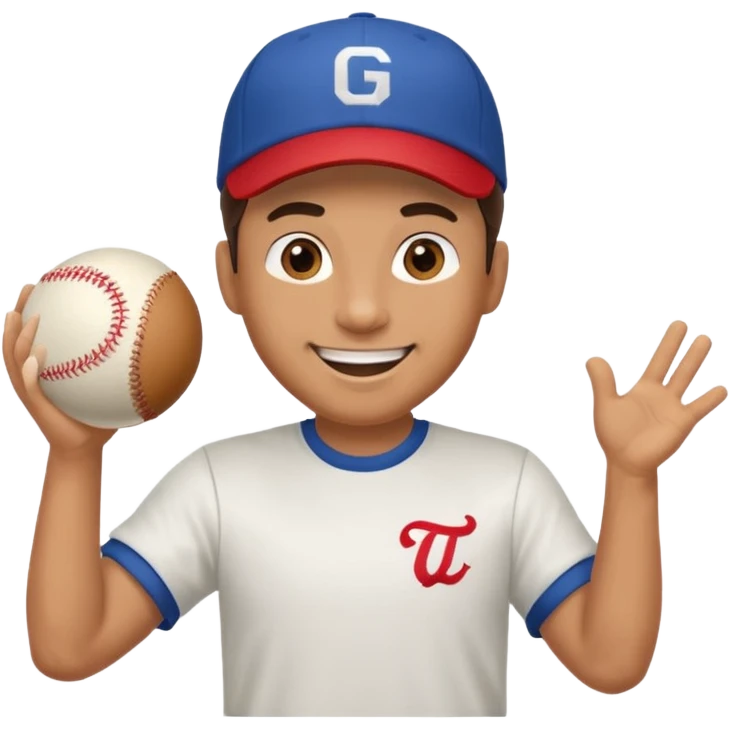 man energetically throwing a ball to the left emoji