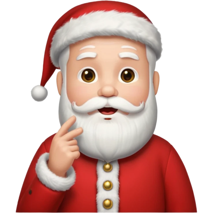 singing santa emoji