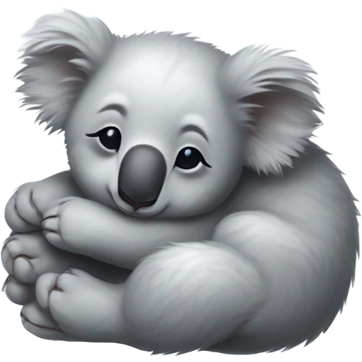 baby koala sleeping  emoji