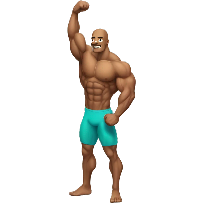 bodybuilder man emoji