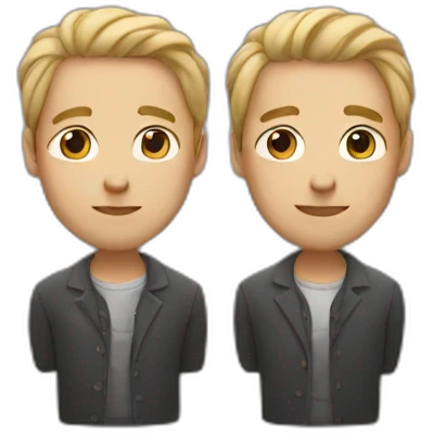 two men in love emoji