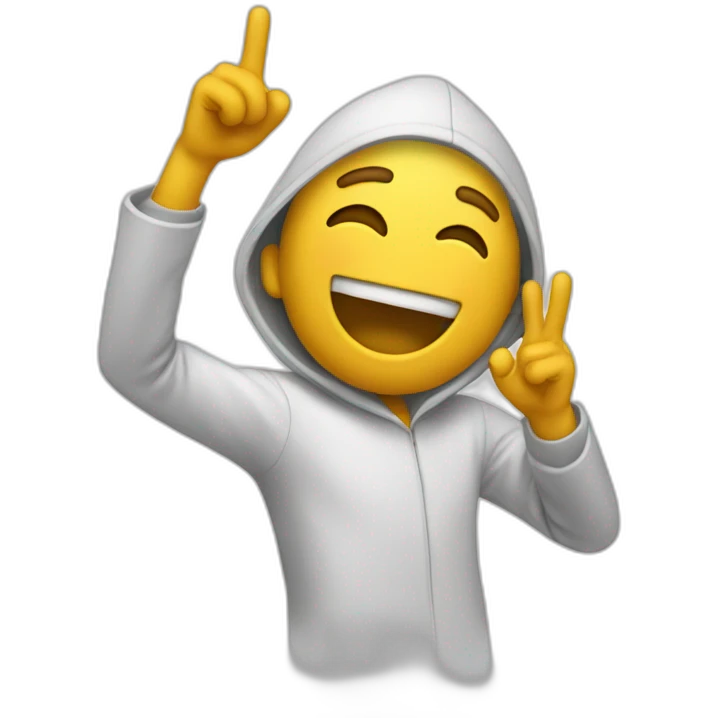 Une personne qui dab emoji