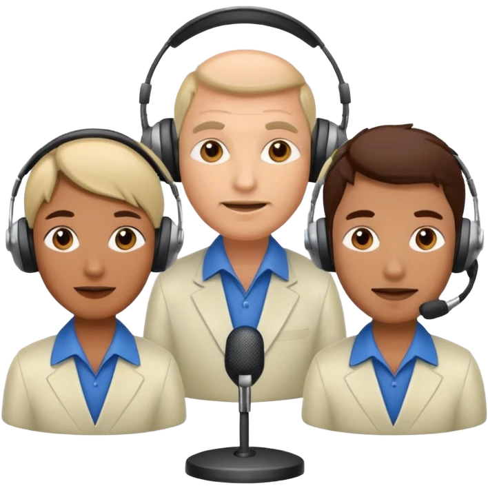Cricket commentators  emoji