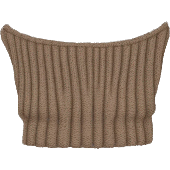Rib knit off the shoulder top emoji