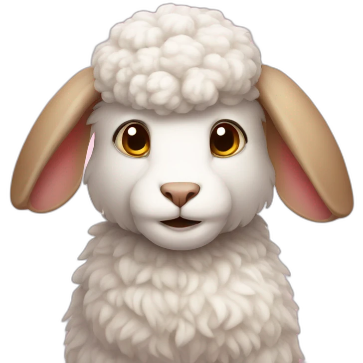 Bunny sheep emoji