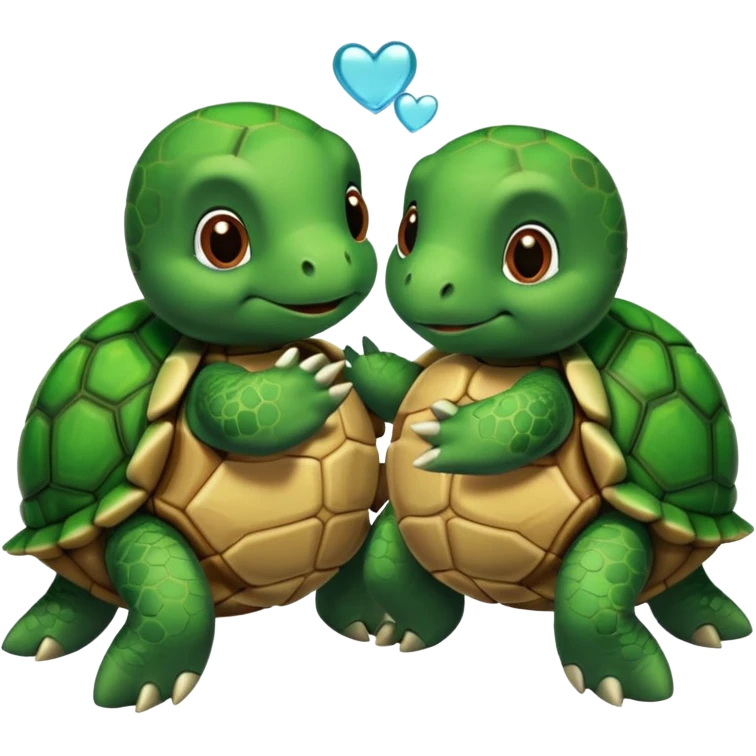 Turtle best friends emoji