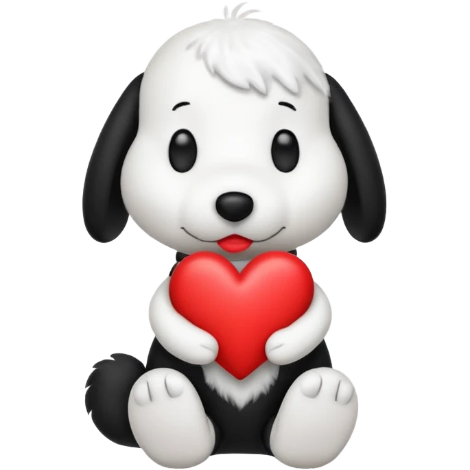 snoopy con un corazón  emoji