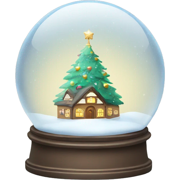 Christmas snowglobe emoji