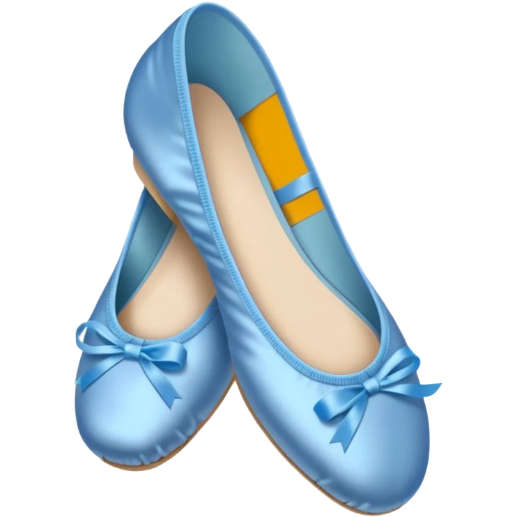 Blue ballet shoes emoji