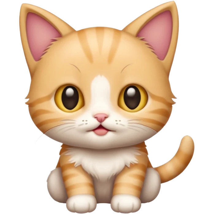 a baby kitten with the words huh emoji