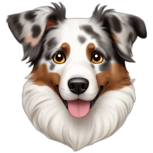 australian sheperd rouge merle emoji