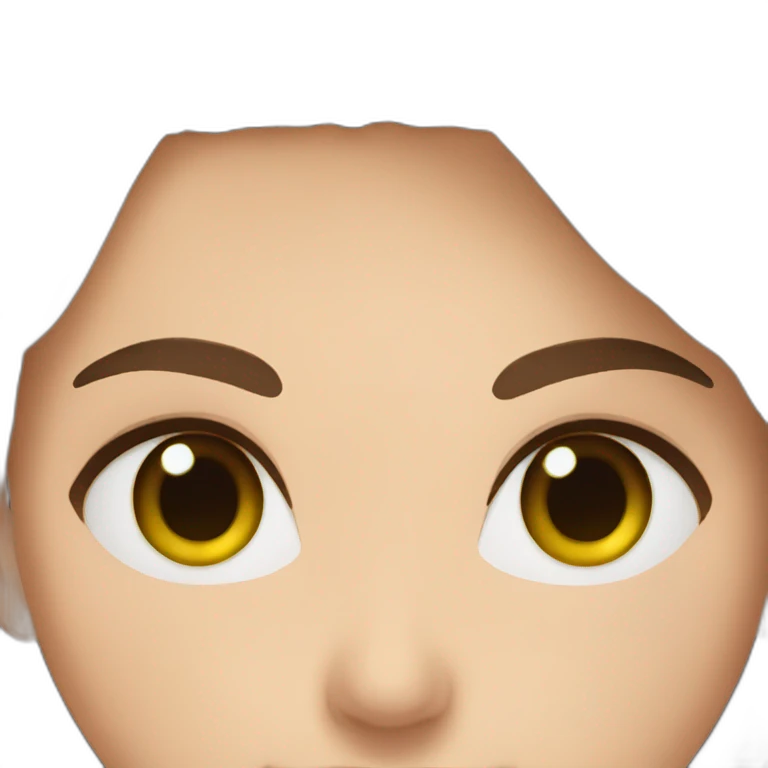 couple girl brown hair green eyes man brown hair brown eyes emoji