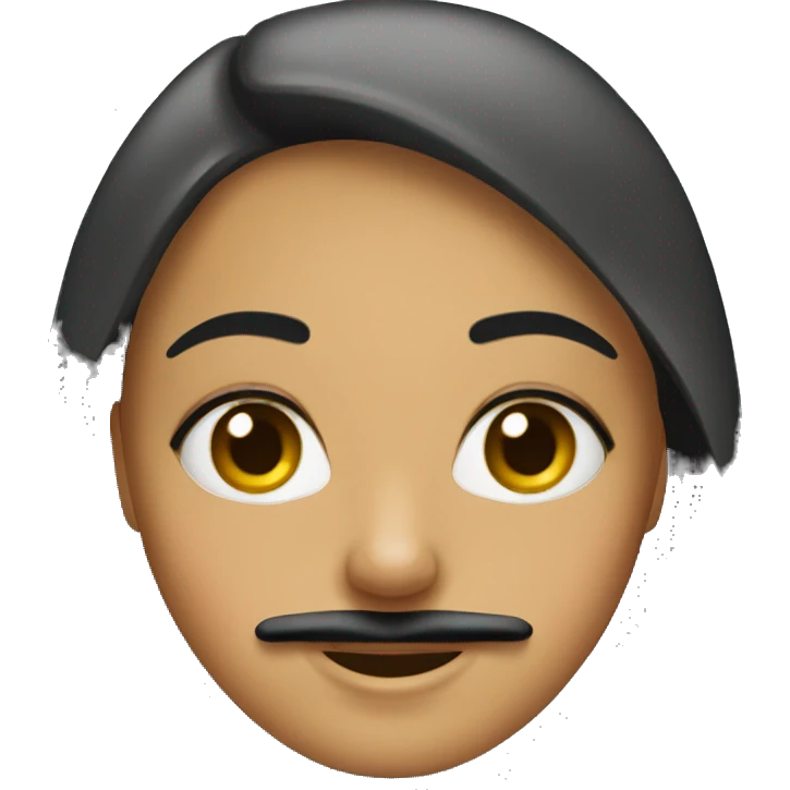 An arab girl with a mustache  emoji