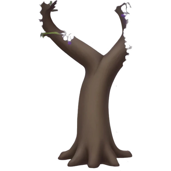 Wisteria tree with purple wisteria blossoms emoji