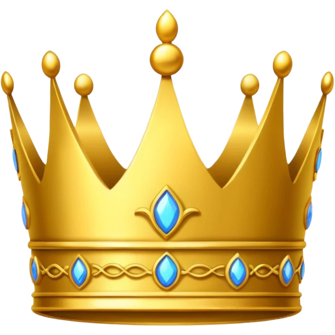 neon symbol of royal crown emoji