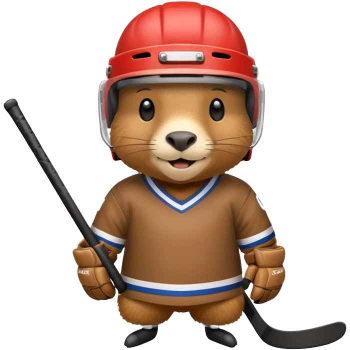capybara ice hockey player emoji