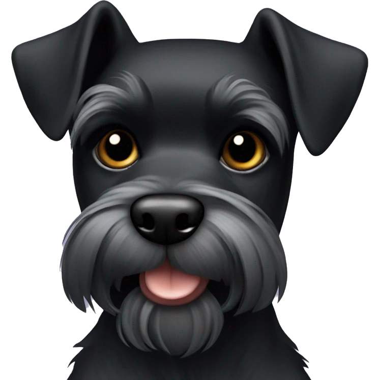 Black mini schnauzer emoji