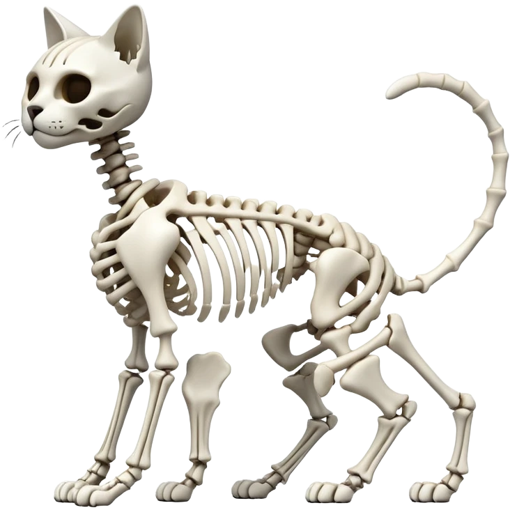 A cat skeleton emoji