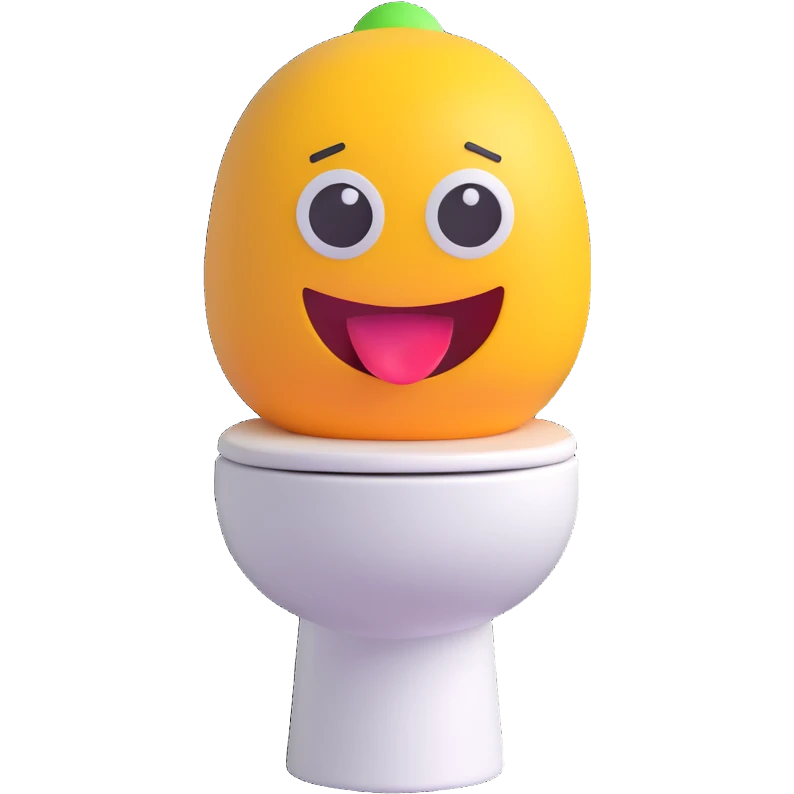 Skibidi Toilet character, energetic, 3D emoji style emoji