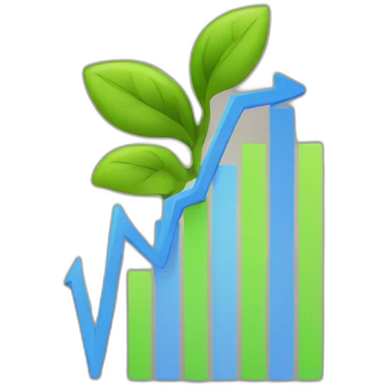 Growing chart emoji