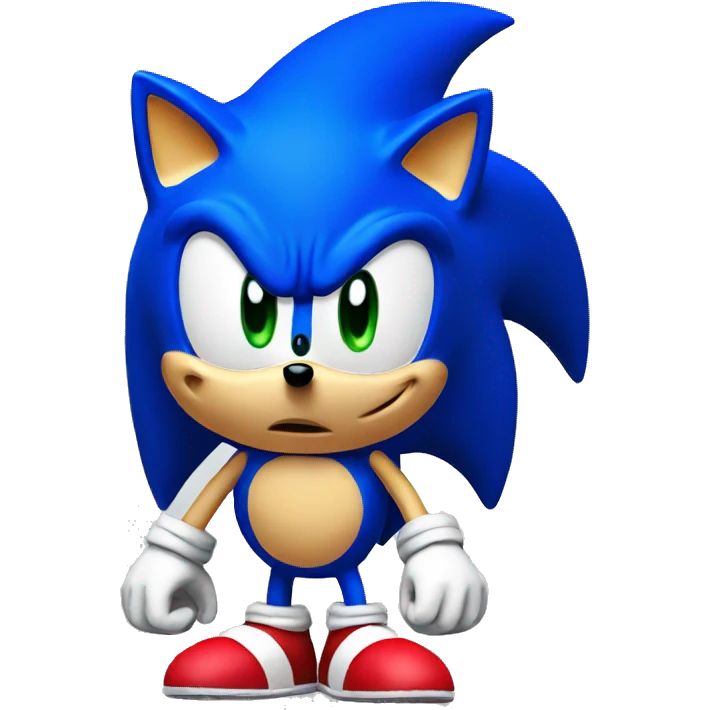 3d Sonic emoji