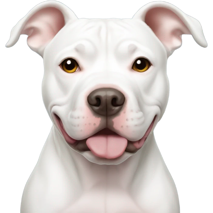 White pit bull emoji