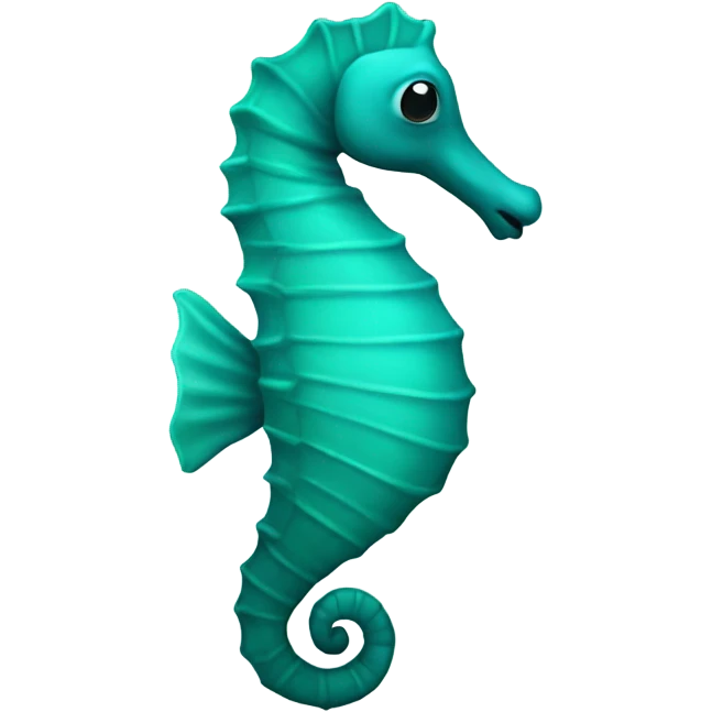 Teal seahorse  emoji