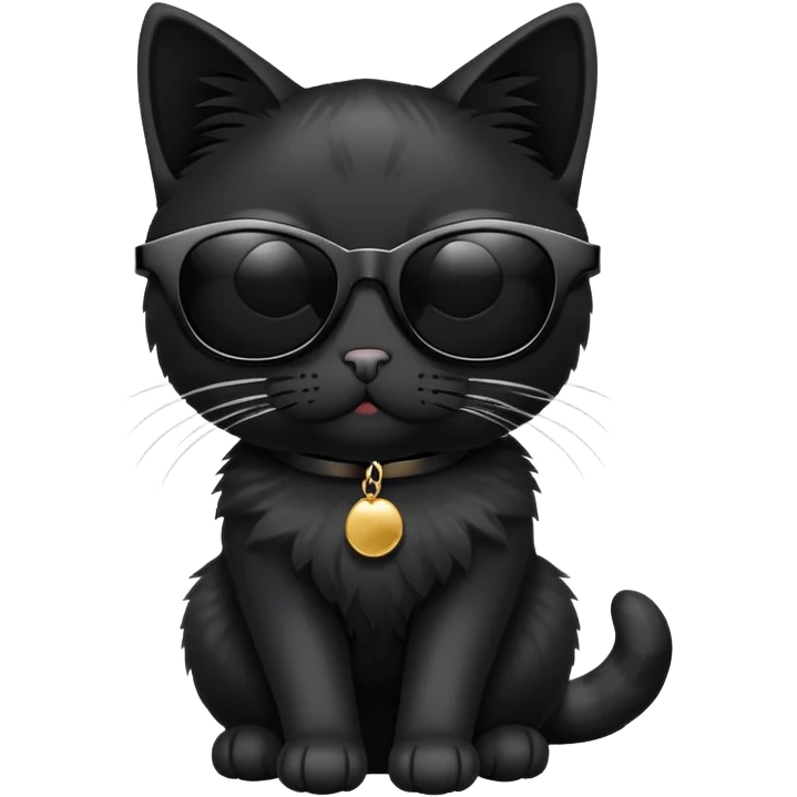 Cat wearing sunglasses emoji