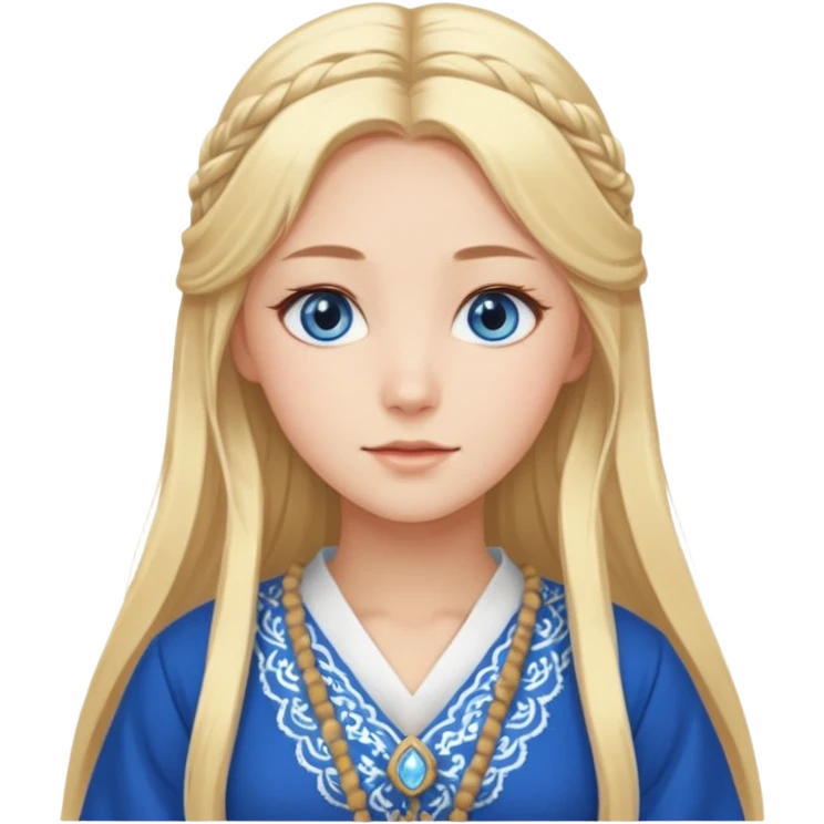 Norwegian beautiful anime lady emoji