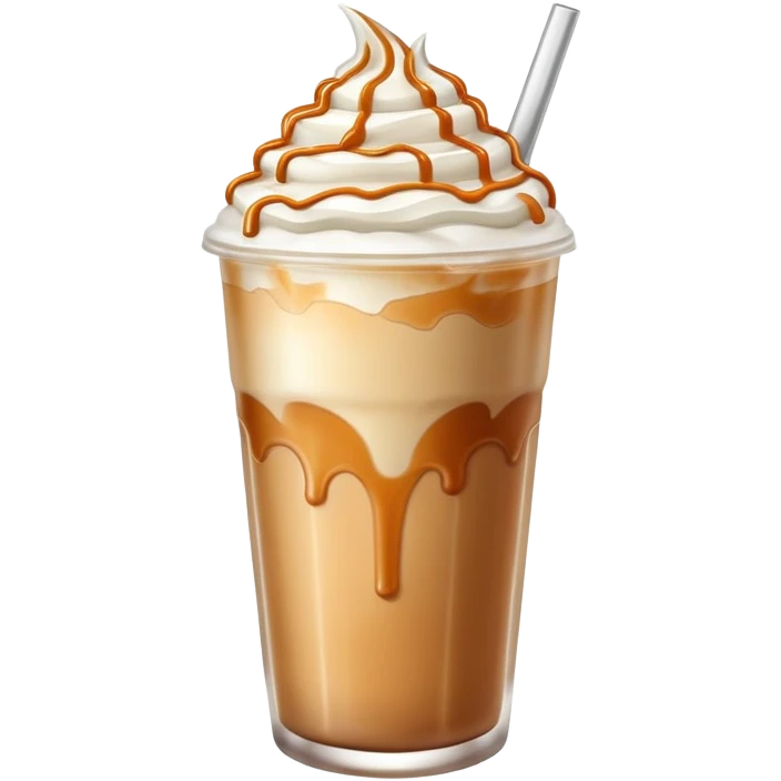ices caramel latte emoji