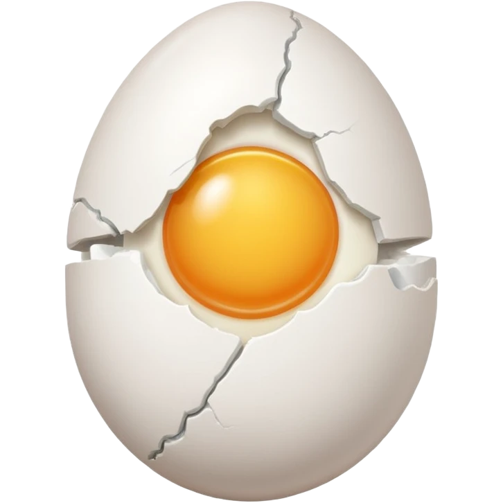 egg with a crack on it emoji