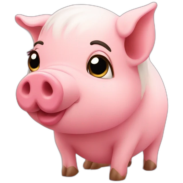 arabe kiss pig emoji
