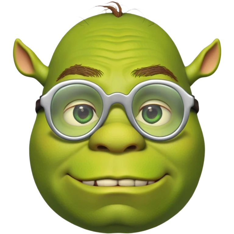Shrek in star glasses emoji