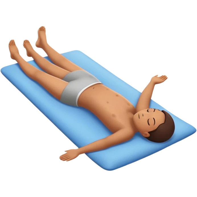 Person laying flat on back emoji