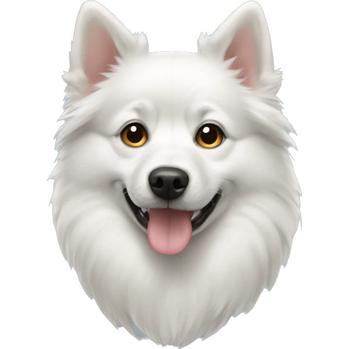 White dog pomsky emoji
