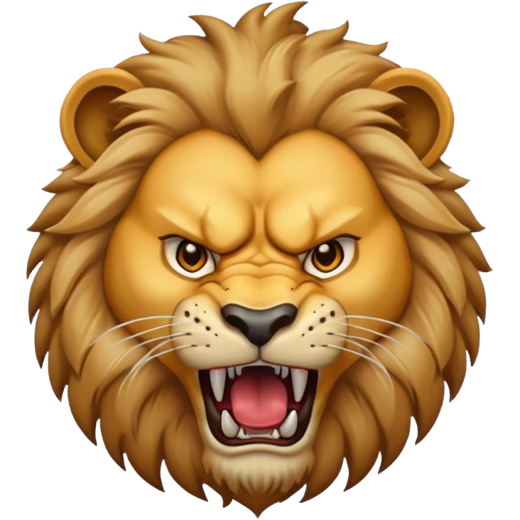 Aggressive Lion emoji
