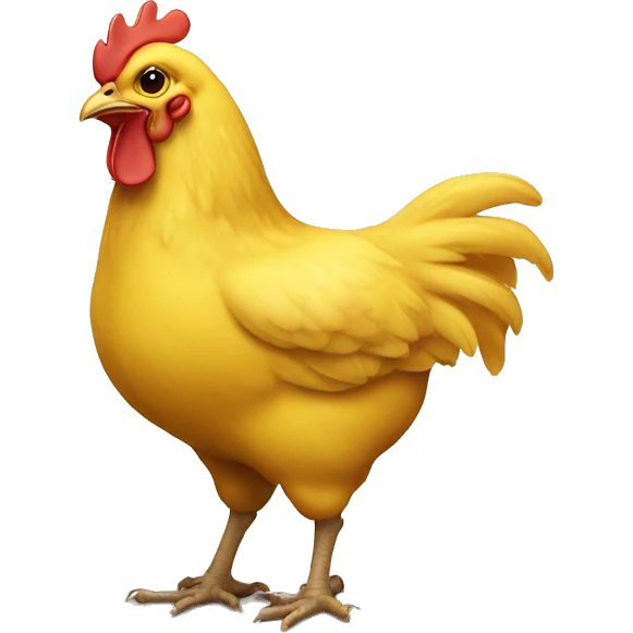 little yellow chiken  emoji