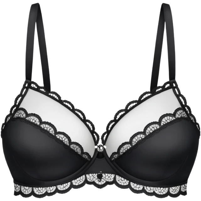 WHite cotton brassiare emoji